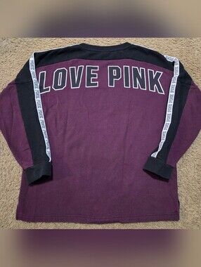 PINK Victoria's Secret Large Vintage Spellout Pullover Sweatshirt